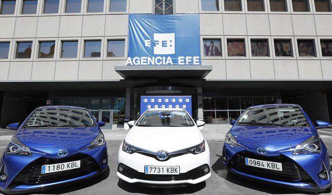 híbridos de Toyota para la Agencia EFE