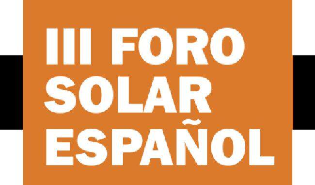 III FORO SOLAR ESPAÑOL organizado por la UNEF